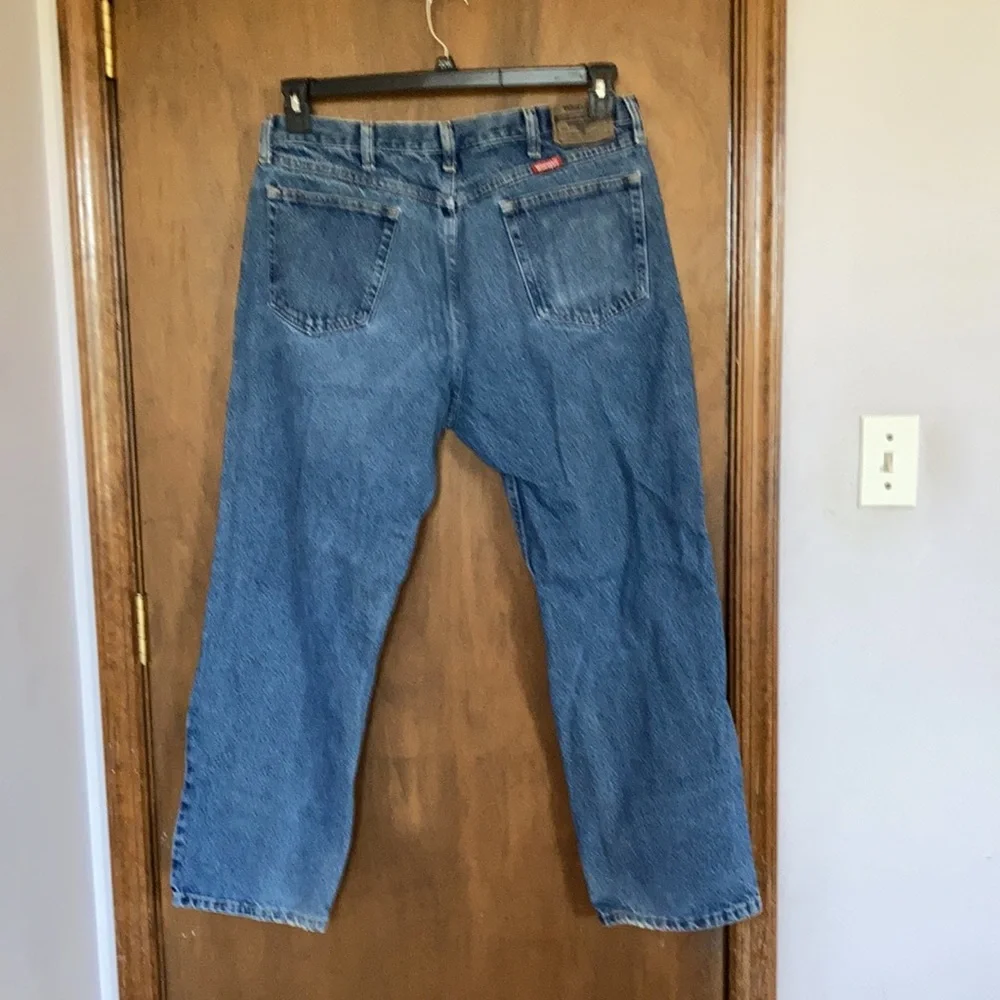 Wrangler relaxed fit jean 38x30 cotton denim - Picture 10 of 17